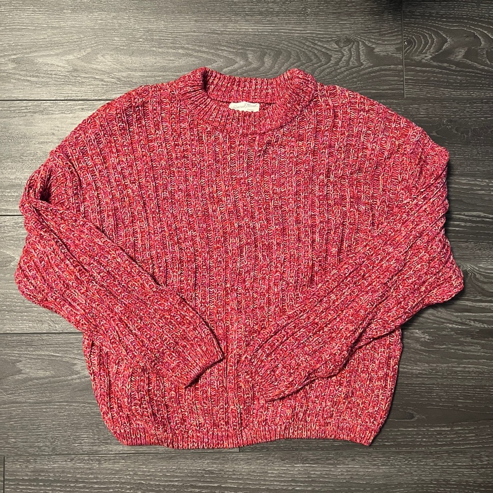 Universal Thread Red/Orange/Pink Multi Sweater